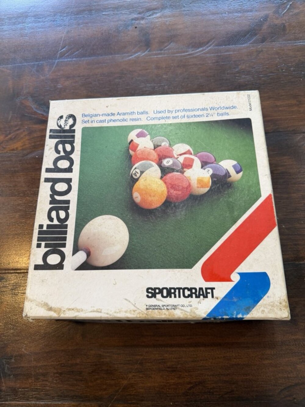 Sportcraft Billiard Balls Professional Style 1.5 in. Diameter Complete Set Pool